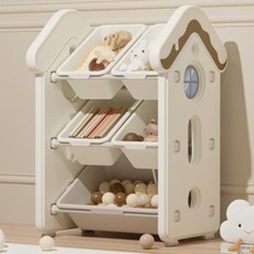 lilikoko 哩哩摳摳 甜點屋鐵桿收納架 組合1, 3層, 玉蓮白