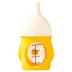PASTEL PET 寵物防噴閥奶瓶 80ml, 1個, 黃色