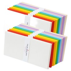 POPO FANCY 簡約素色橫式信封 10款 x 4張組, 2套, 混色