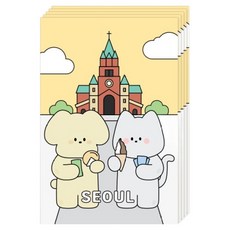 Dona和朋友們 SEOUL 明信片, 5個, 明洞