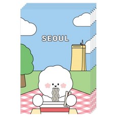 Dona和朋友們 SEOUL 明信片, 5個, 漢江