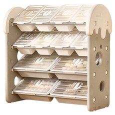 lilikoko 哩哩摳摳 蛋糕收納架組合八, 4層, 茉莉白