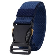 액티제노 남성용 아웃도어 스포츠 나일론 전술 벨트, 네이비, 1개