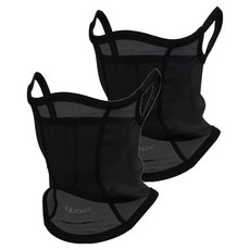 LUDIS 戶外抗UV涼感運動口罩 LUPDUA05, 2個, 黑色