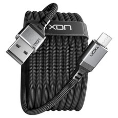 티엑스온 USB A to 마이크로 5핀 고속 충전 케이블, 1개, 블랙 + 그레이, 0.7m