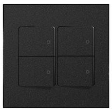 winners Bello霧面黑開關 2個用 4孔, 1個