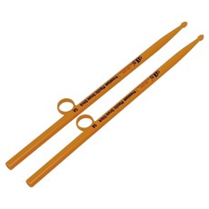 대성 드럼연습 자세교정 손가락 이탈방지 드럼스틱, 오렌지, 2개