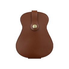 대성 디자인 기타피크 18입 파우치, 다크브라운, 1개
