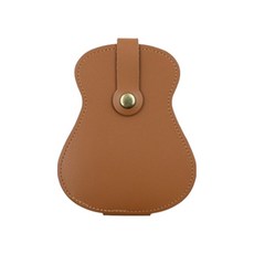 대성 디자인 기타피크 18입 파우치, 브라운, 1개