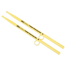 Solomusic 鼓擊練習手指防滑姿勢輔助鼓棒, 黃色, 2入
