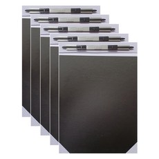 Hyeonpung 炫風裝訂夾 黑色封面 直式 軍用間距 70mm 2入, 黑色, A4, 5套