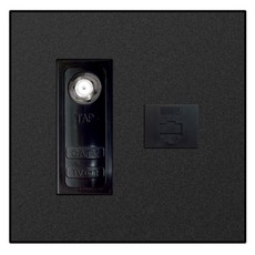 winners Bello 霧面複合模組 CATV 8p 黑色, 1個