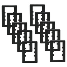 나노전기 아트2 2구매입접지 보조대만 블랙 SIMPLE 인테리어 아크릴 배선기구, 10개