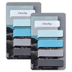 PLEPIC 聊天旗幟便利貼, 2個, 80張, 02 濟州