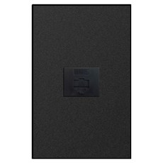 위너스 벨로 매트 모듈라 1구 8P 콘센트 블랙, 1개