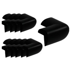 두꺼운 모서리 보호 쿠션 안전 가드, 블랙, 10개