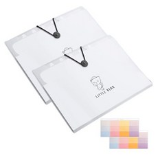 EUMES 12格可擴展式A4文件收納盒, 2個, 小熊