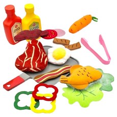 Funysofy 布藝毛氈烤肉製作組, 1套, 混合顏色