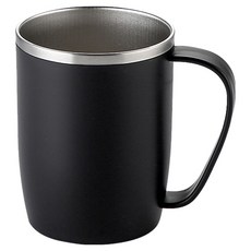 生活升級研究所 不鏽鋼簡約漱口杯, 黑色, 1個