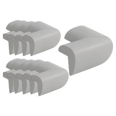 두꺼운 모서리 보호 쿠션 안전 가드, 그레이, 10개