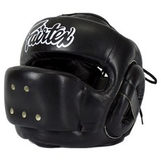 Fairtex HG14 全罩式拳擊護鼻頭盔, 黑色, 1個