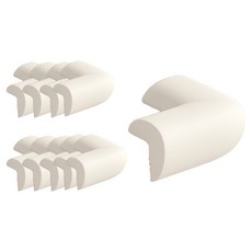 두꺼운 모서리 보호 쿠션 안전 가드, 화이트, 10개