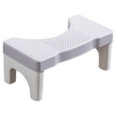 생활업글연구소 화장실 변기 발 받침대, 그레이, 1개