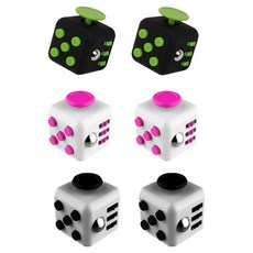 Fidget Cube Dassada.com Fidget Cube 3種*2入組, 1套, 黑綠、白粉、黑灰
