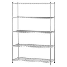 KI WISH 居家生活 輕型1架兩用組合式層架 5層架/2層架 + 3層架, 5層, 銀色