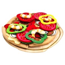 Funysofy 布藝毛氈披薩製作套組, 1套, 混合顏色