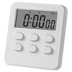 小麥購物 廚房計時器 6按鍵款 L817, 1個, 白色