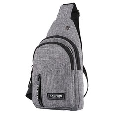 Lumishell護照防丟失防盜斜背包, 灰色, 1個