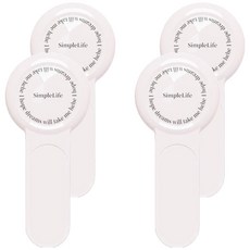 PEONIST 乾淨衛生馬桶蓋提把 4入, 粉紅色