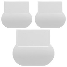 PEONIST 黏貼式簡約馬桶提蓋器 3入, 白色