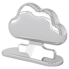 PEONIST 雲朵造型衛生馬桶蓋把手, 銀色