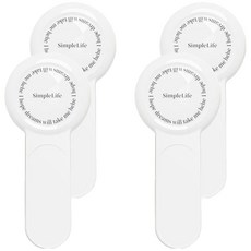 피어니스트 클린 위생 변기커버 손잡이 4p, 화이트