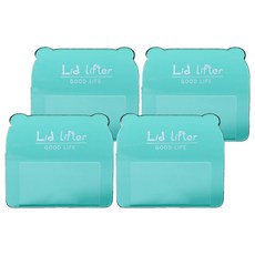 PEONIST 伸縮式馬桶蓋衛生提把 4入, 薄荷綠