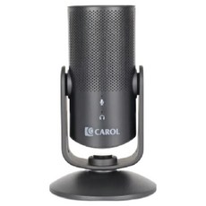 CAROL 佳樂 有線直播錄音用桌上型智慧觸控麥克風, 黑色, USB-100C
