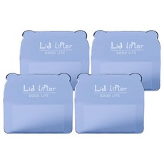 PEONIST 伸縮式馬桶蓋衛生提把 4入, 藍色