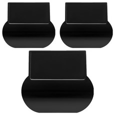 PEONIST 黏貼式簡約馬桶提蓋器 3入, 黑色