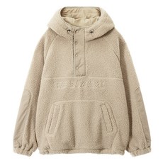 PanAm 男女通用字體Logo刷毛保暖連帽衫