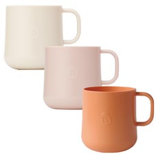 네스틱 유아용 컵 3종 세트, 바닐라 + 핑크 + 피치퍼즈, 1세트, 200ml