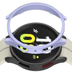 리아몬트 갤럭시워치 PC 하드커버 베젤링 케이스, 라이트퍼플, 1개