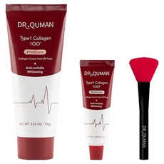 DrQuman 第一型膠原蛋白100頂級乳霜面膜 100g + 30g + 刮勺組, 1套