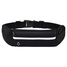 멍스터즈 輕薄運動腰包, 1個, 黑色