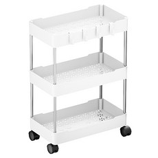 小麥購物 置物推車 寬款 L803, 3層, 白色