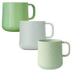 네스틱 유아용 컵 3종 세트, 올리브그린 + 민트 + 루미너리그린, 1세트, 200ml