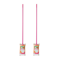 巧用 環保除塵布條圓型拖把 圓頭, 2支