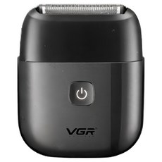 Vgr 往復式三刀刮鬍刀 附充電線 + 清潔刷, 黑色, V-340