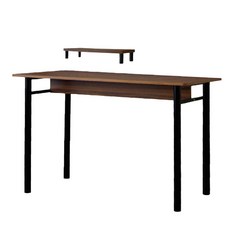 HOPMA 合馬家具 簡易工作桌 附螢幕主機架 E-D227TK-R1, 深柚木